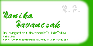 monika havancsak business card